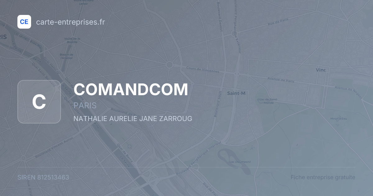 COMANDCOM — 812513463 — fiche entreprise
