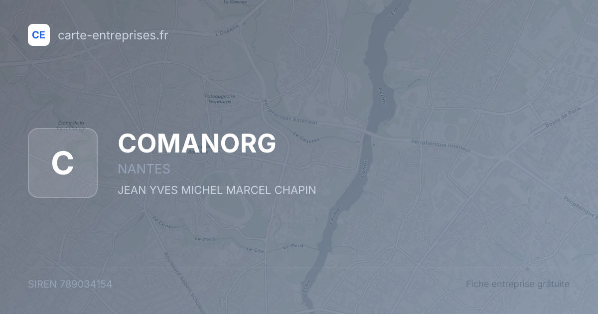 COMANORG — 789034154 — fiche entreprise