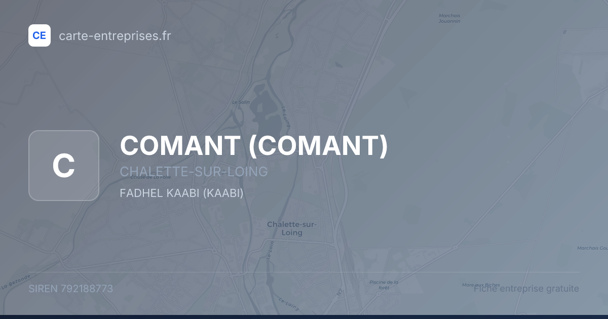 COMANT — 792188773 — fiche entreprise