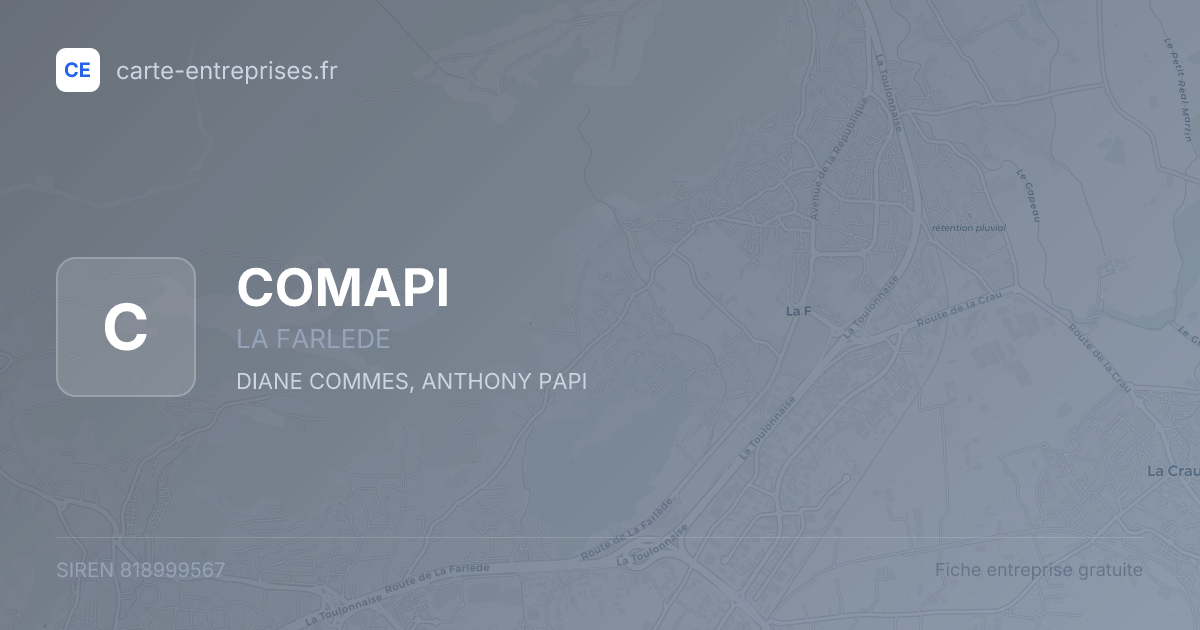 COMAPI — 818999567 — fiche entreprise