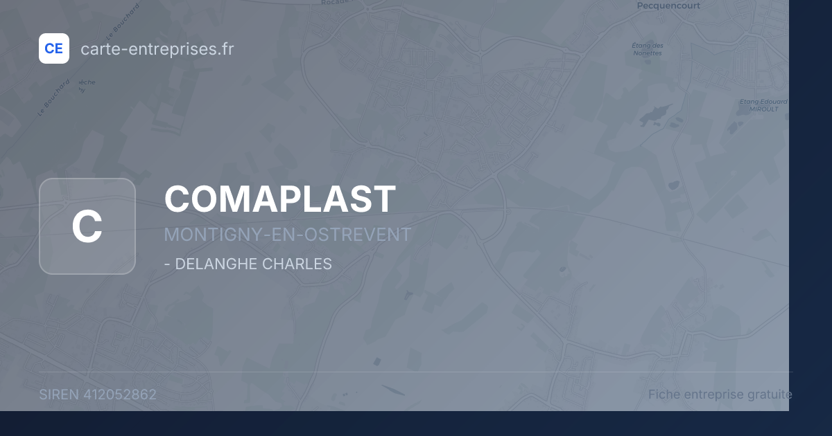 COMAPLAST — 412052862 — fiche entreprise