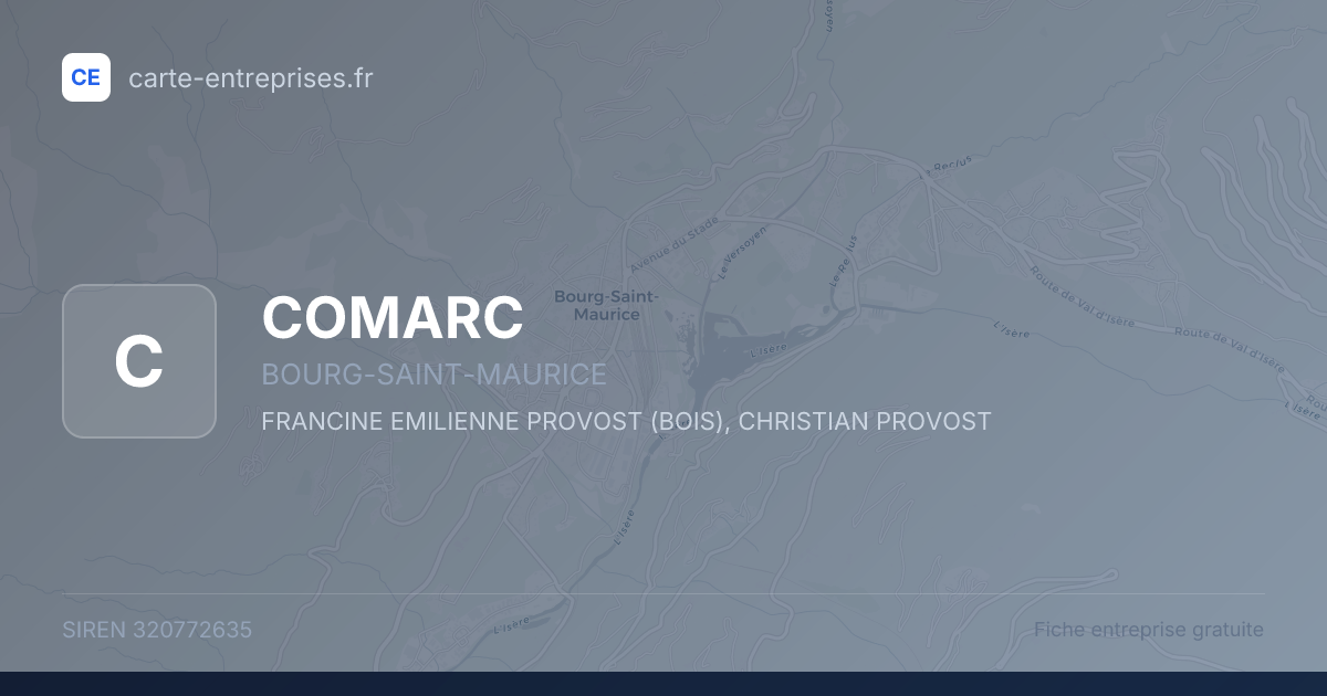 COMARC — 320772635 — fiche entreprise