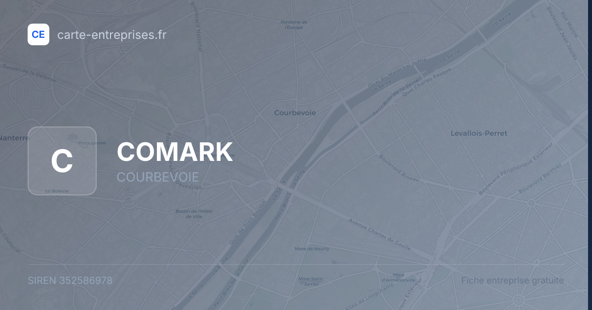 COMARK — 352586978 — fiche entreprise