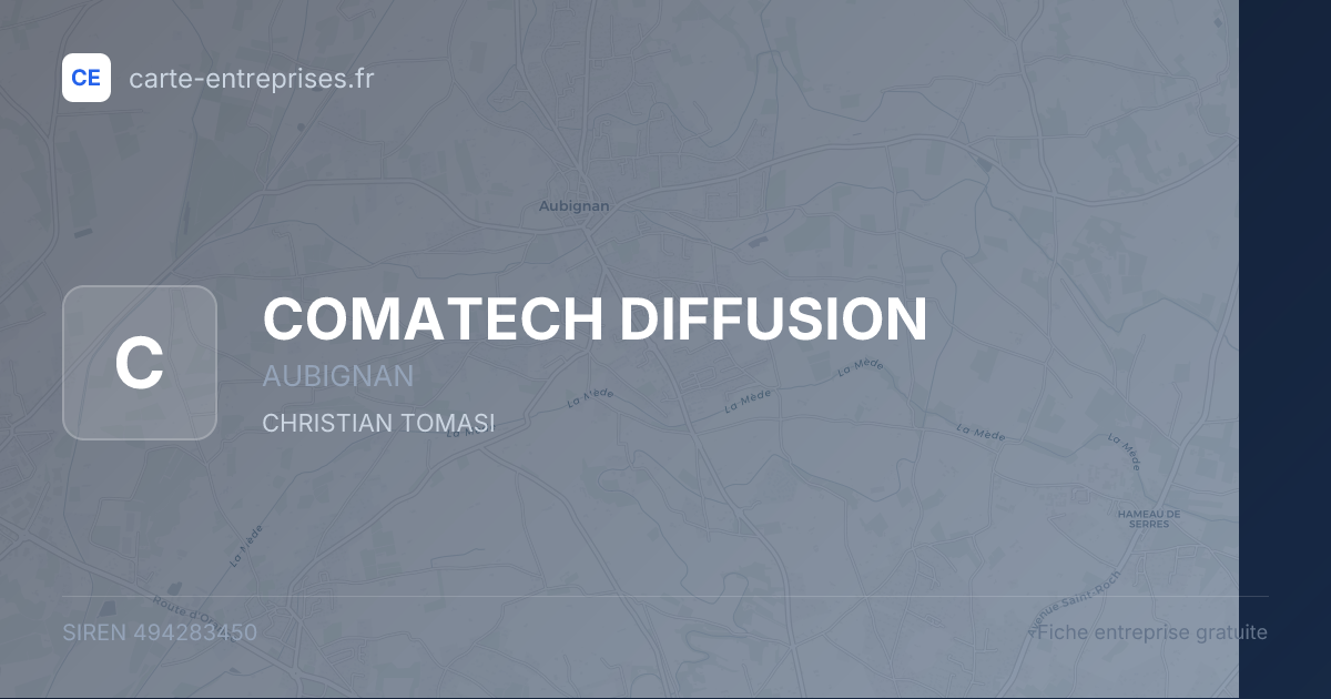 COMATECH DIFFUSION — 494283450 — fiche entreprise