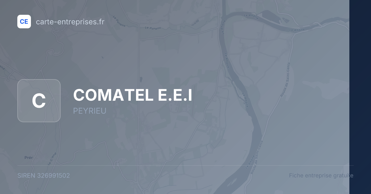 COMATEL E.E.I — 326991502 — fiche entreprise