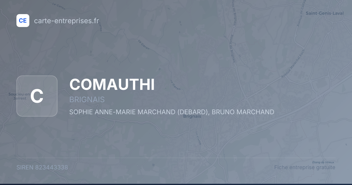 COMAUTHI — 823443338 — fiche entreprise