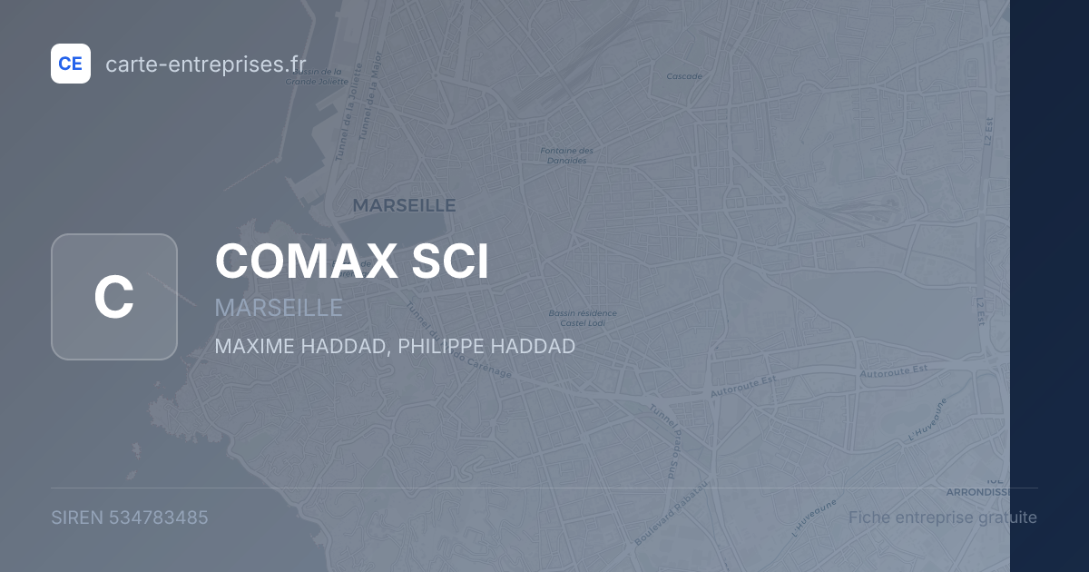COMAX SCI — 534783485 — fiche entreprise