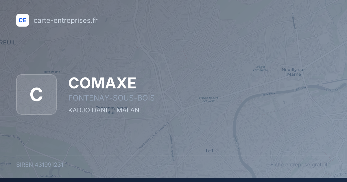 COMAXE — 431991231 — fiche entreprise