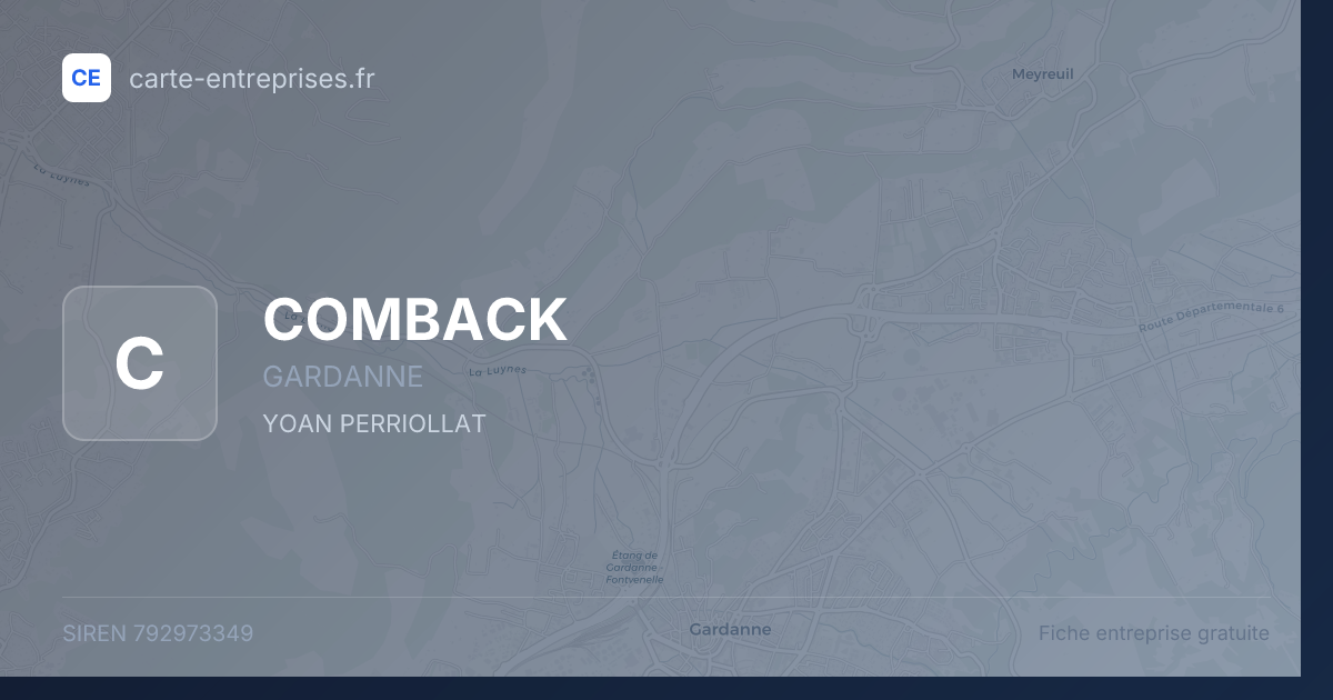 COMBACK — 792973349 — fiche entreprise