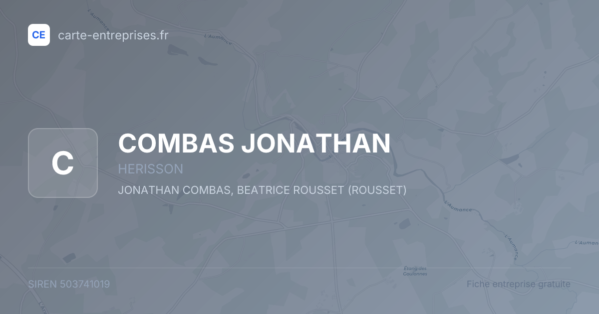 COMBAS JONATHAN — 503741019 — fiche entreprise