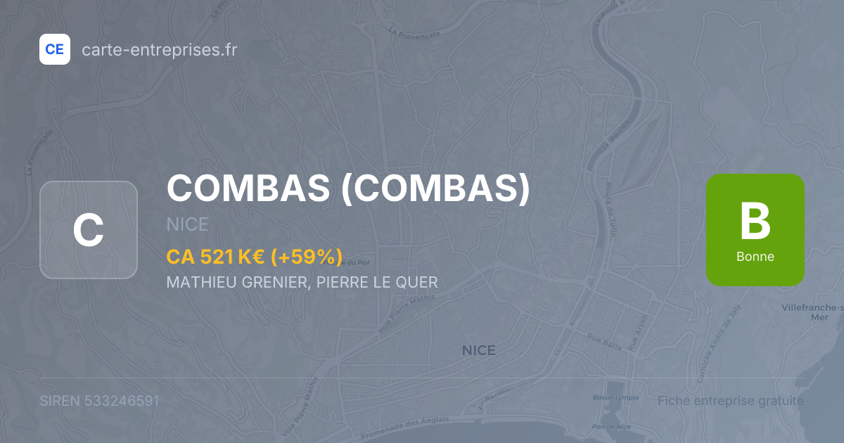 COMBAS — 533246591 — fiche entreprise