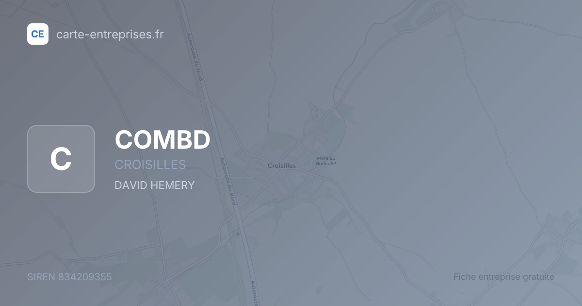 COMBD — 834209355 — fiche entreprise