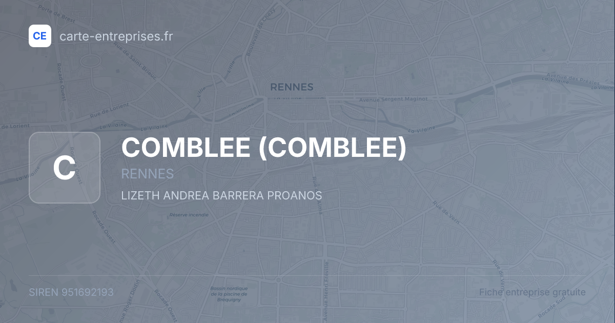 COMBLEE — 951692193 — fiche entreprise