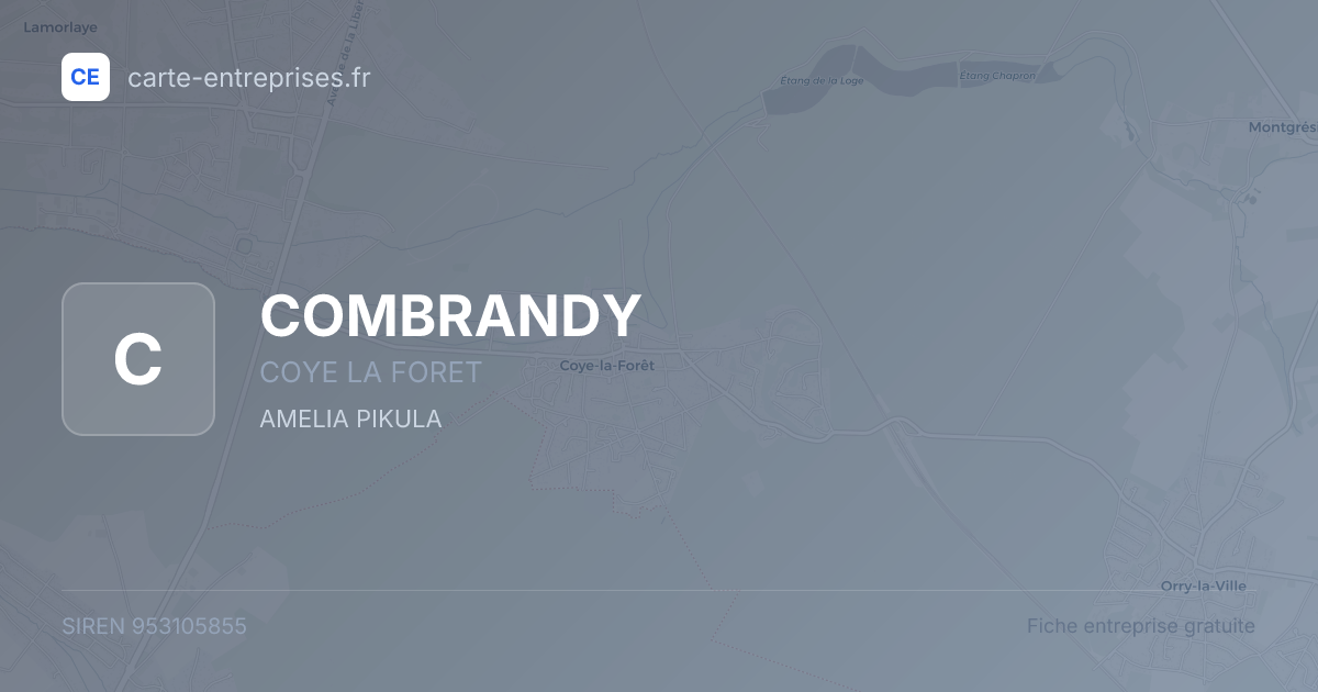 COMBRANDY — 953105855 — fiche entreprise
