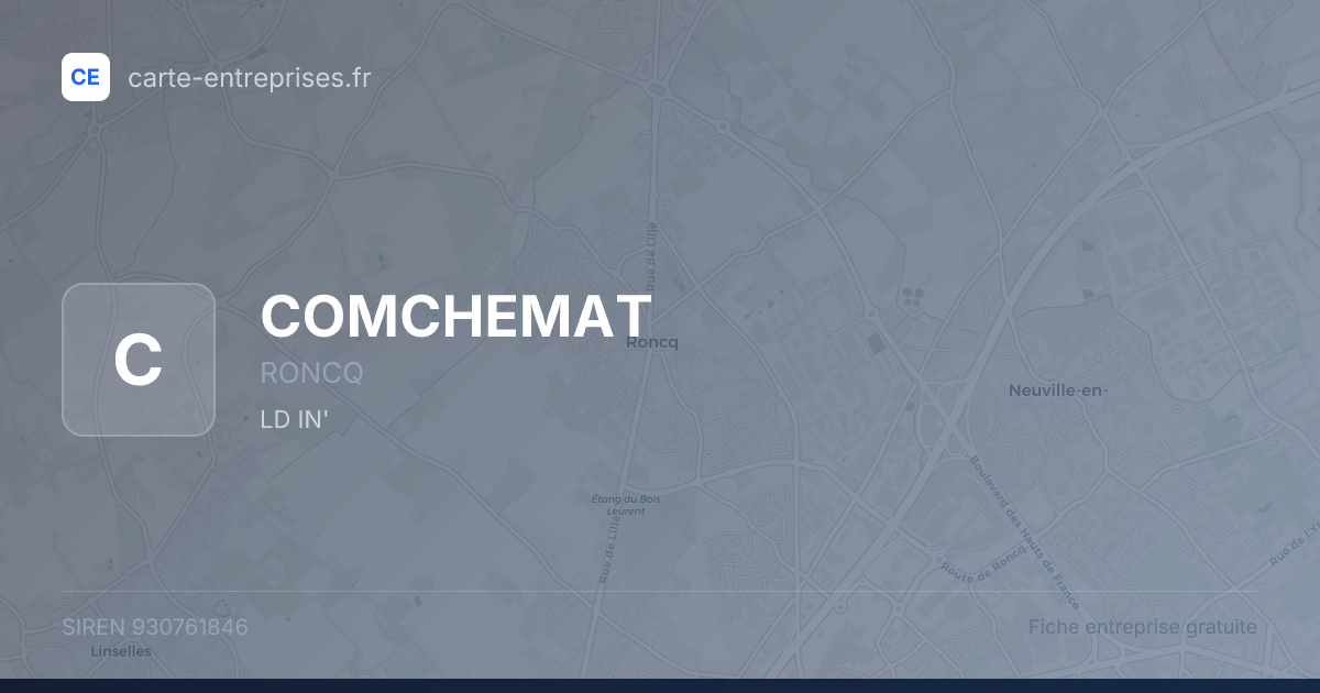 COMCHEMAT — 930761846 — fiche entreprise