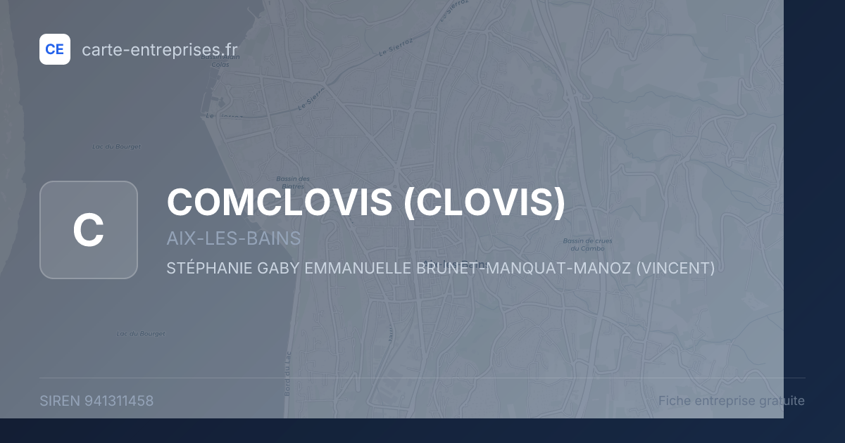 COMCLOVIS (CLOVIS) — 941311458 — fiche entreprise