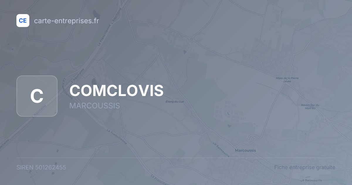 COMCLOVIS — 501262455 — fiche entreprise