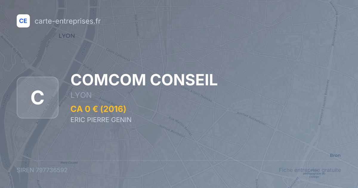 COMCOM CONSEIL — 797736592 — fiche entreprise