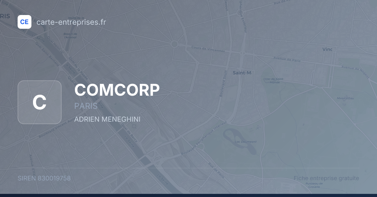 COMCORP — 830019758 — fiche entreprise