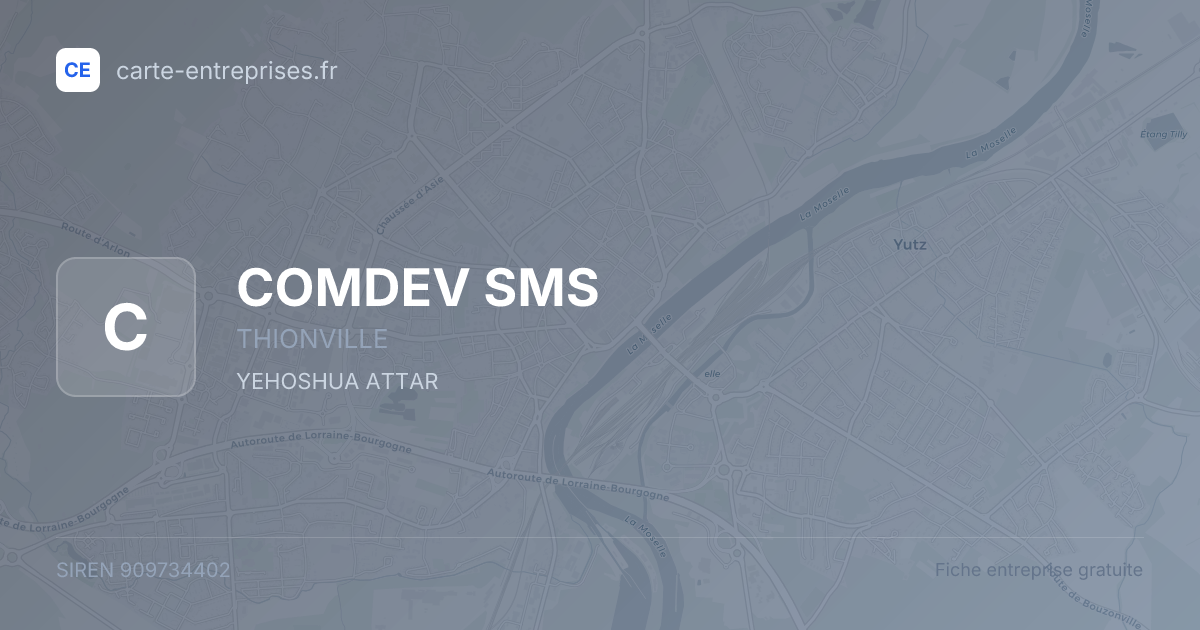 COMDEV SMS — 909734402 — fiche entreprise