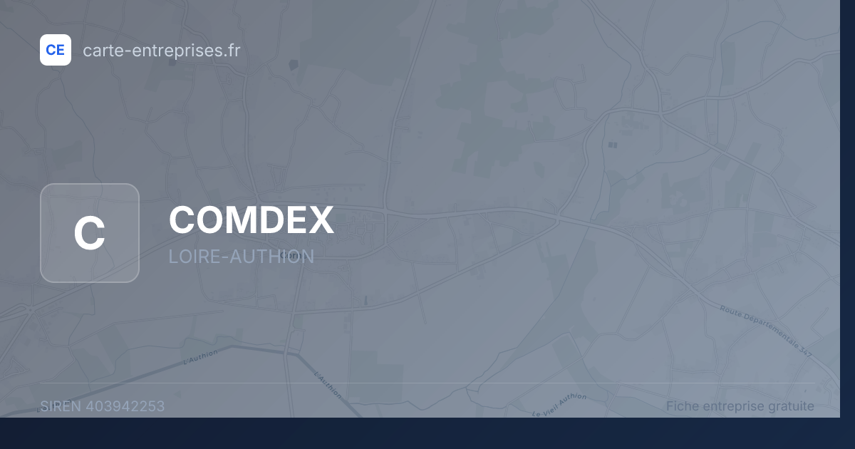 COMDEX — 403942253 — fiche entreprise