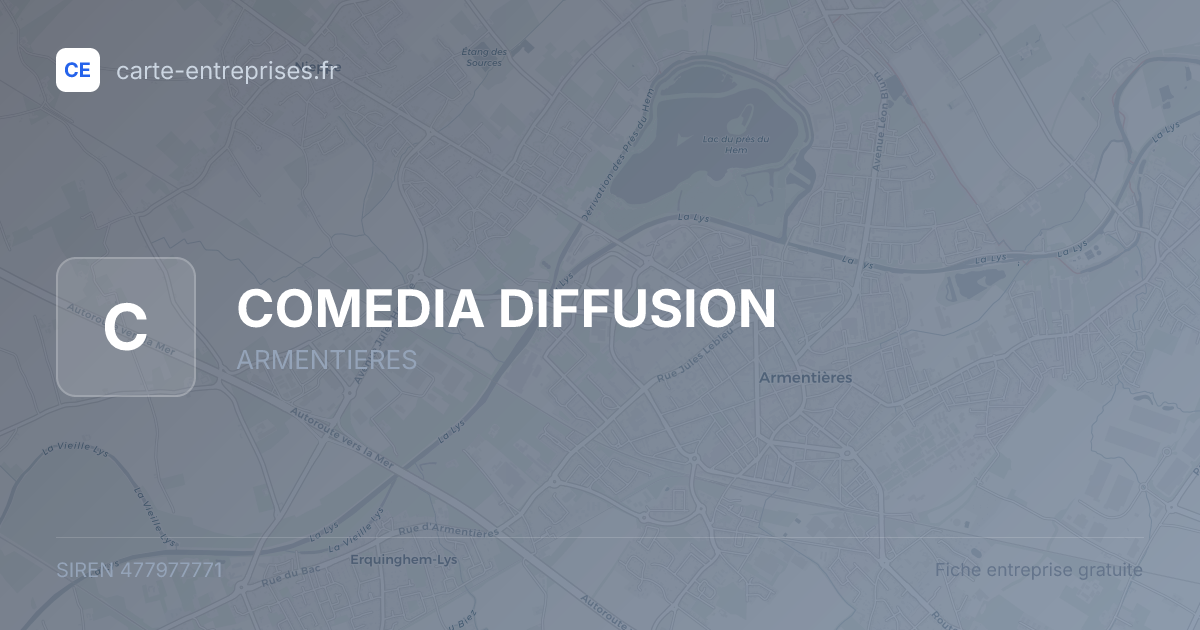 COMEDIA DIFFUSION — 477977771 — fiche entreprise