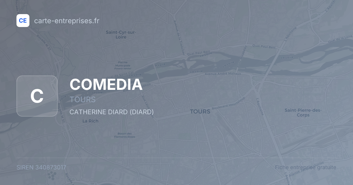 COMEDIA — 340873017 — fiche entreprise