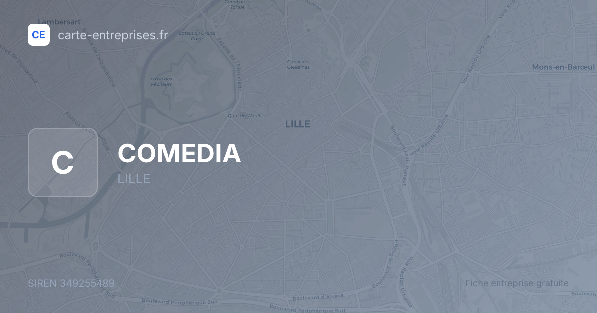 COMEDIA — 349255489 — fiche entreprise