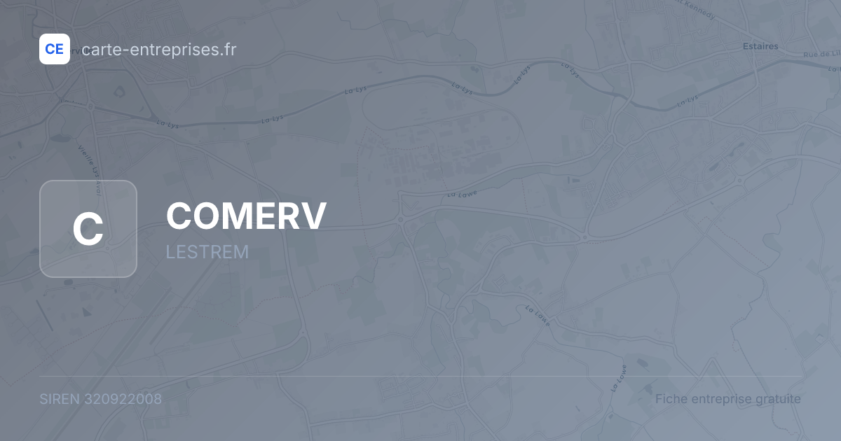 COMERV — 320922008 — fiche entreprise