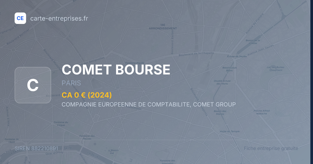 COMET BOURSE — 882210891 — fiche entreprise