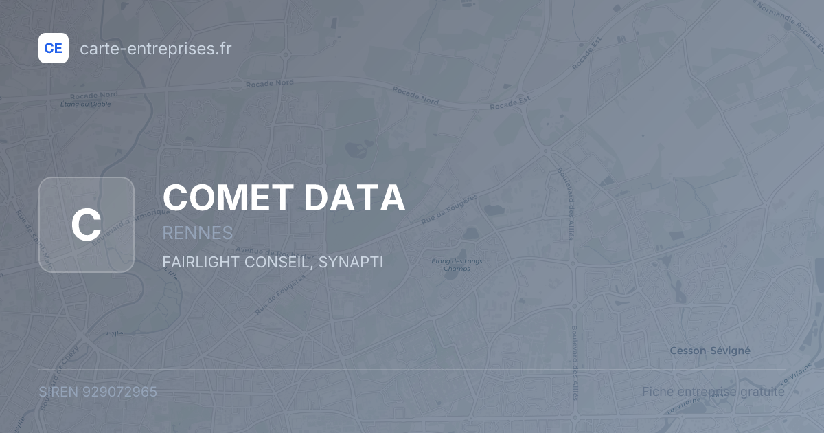 COMET DATA — 929072965 — fiche entreprise