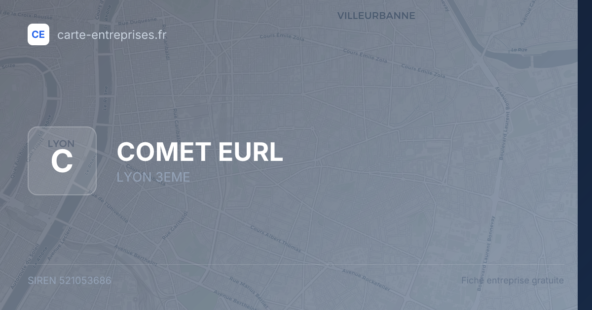 COMET EURL — 521053686 — fiche entreprise