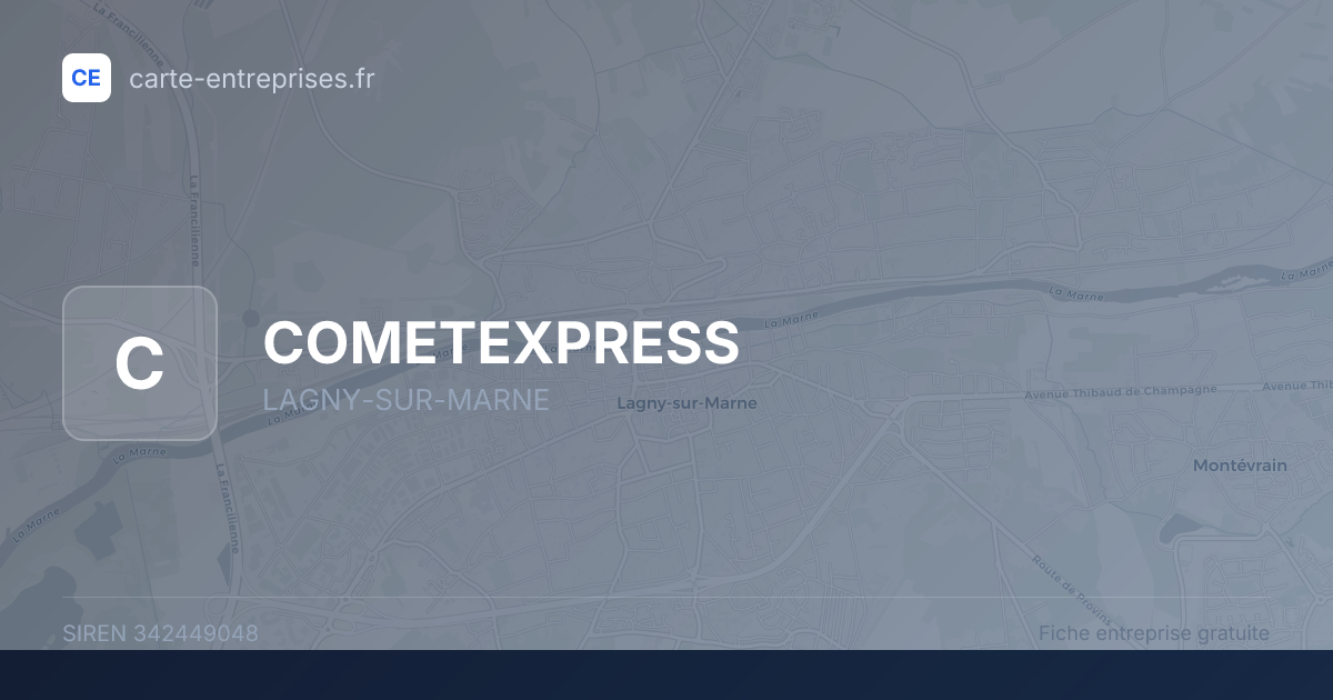 COMETEXPRESS — 342449048 — fiche entreprise