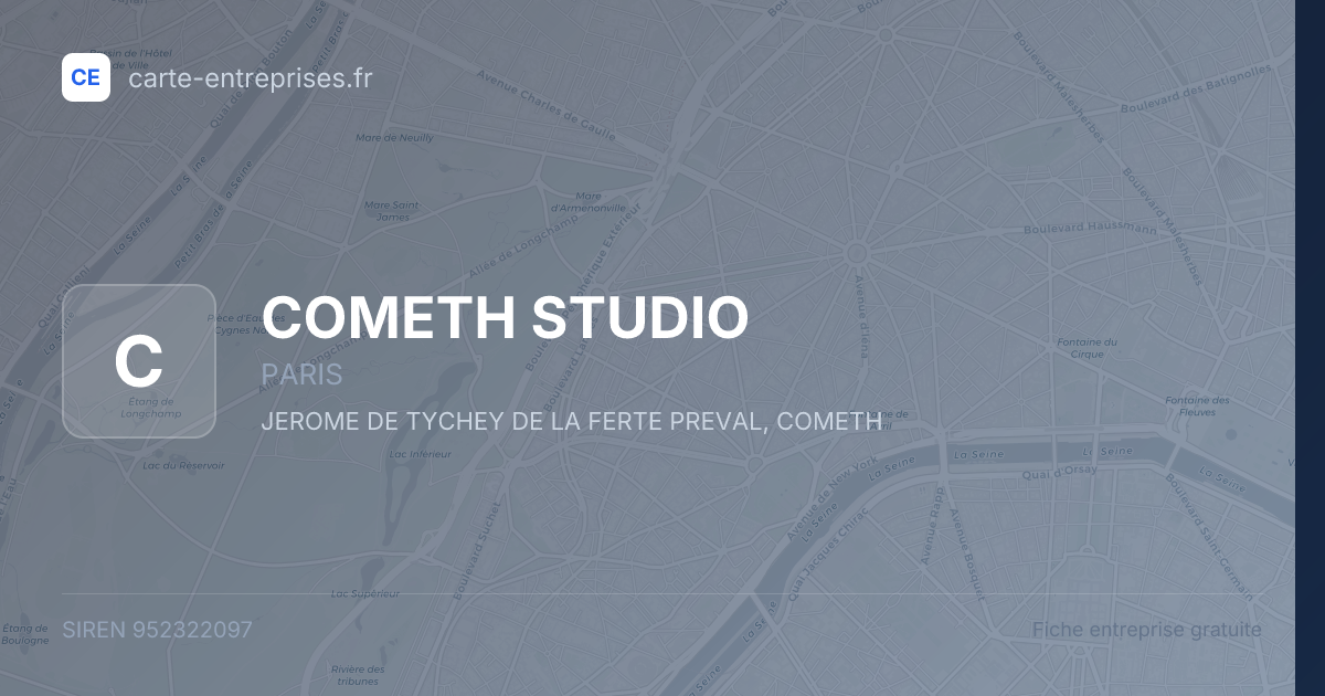 COMETH STUDIO — 952322097 — fiche entreprise
