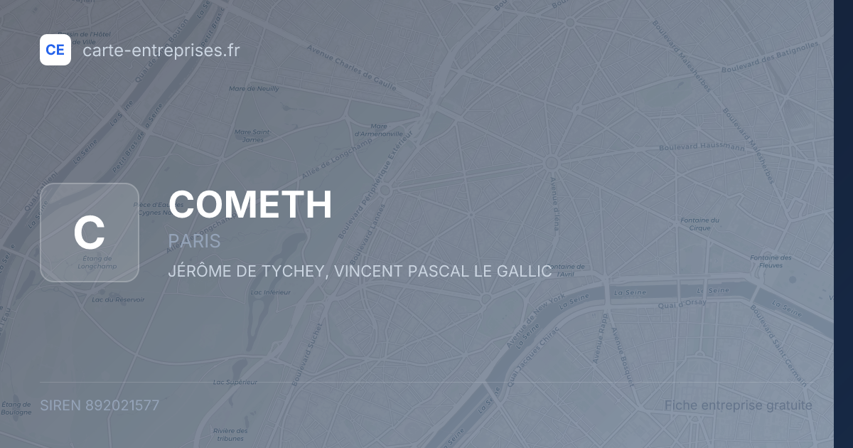 COMETH — 892021577 — fiche entreprise