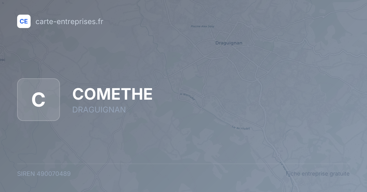 COMETHE — 490070489 — fiche entreprise