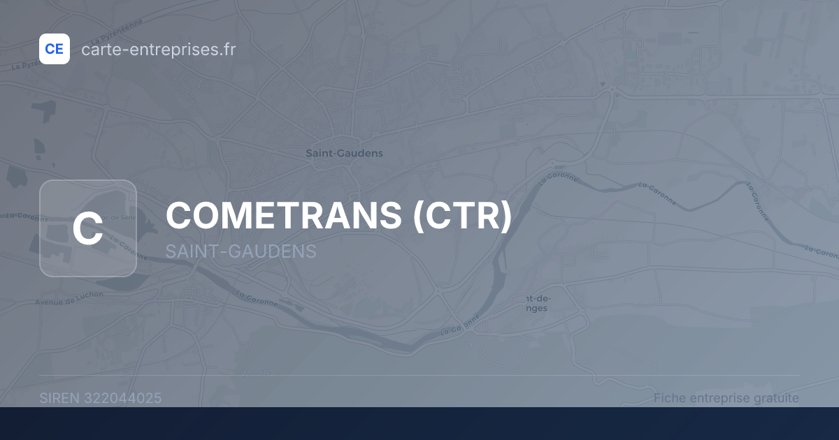 COMETRANS (CTR) — 322044025 — fiche entreprise