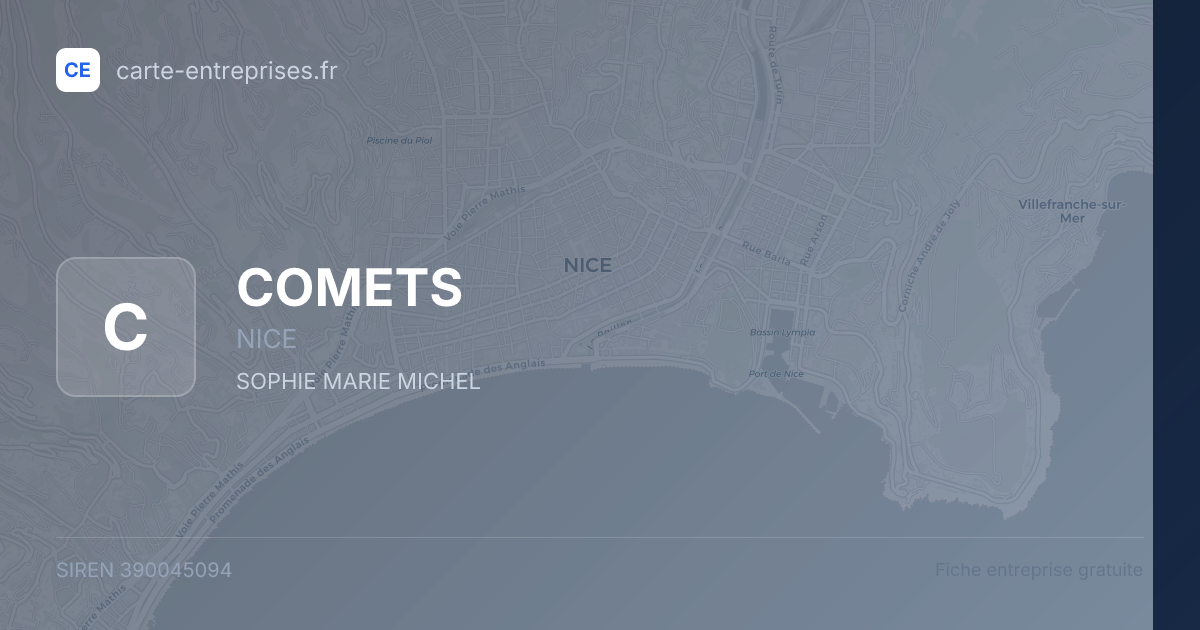 COMETS — 390045094 — fiche entreprise