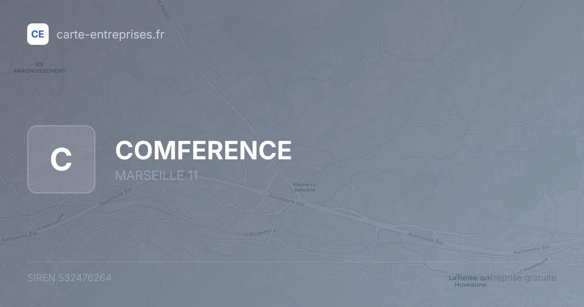 COMFERENCE — 532476264 — fiche entreprise