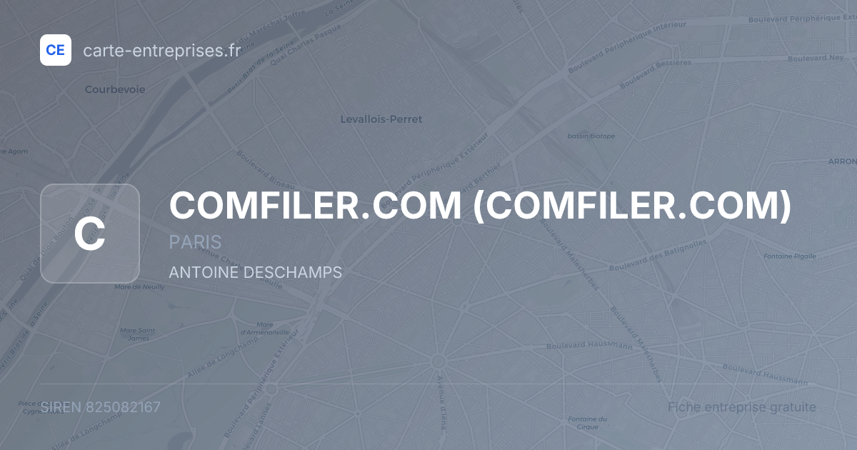COMFILER.COM — 825082167 — fiche entreprise