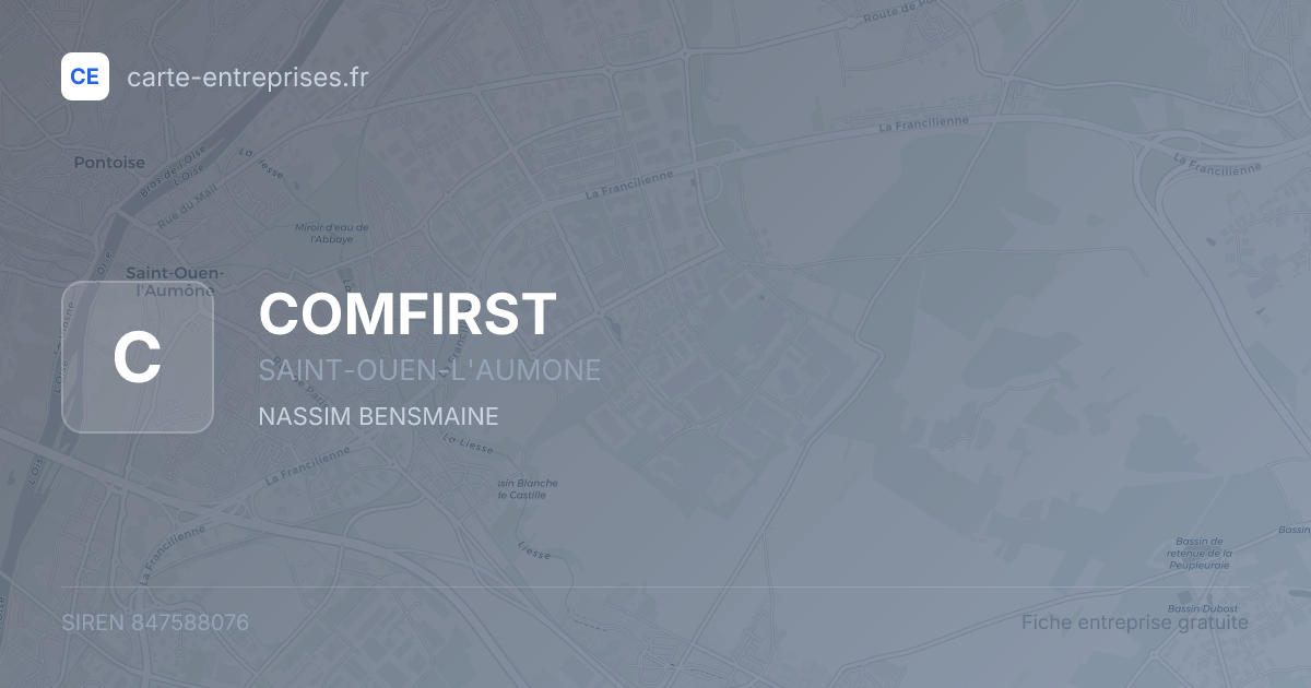 COMFIRST — 847588076 — fiche entreprise