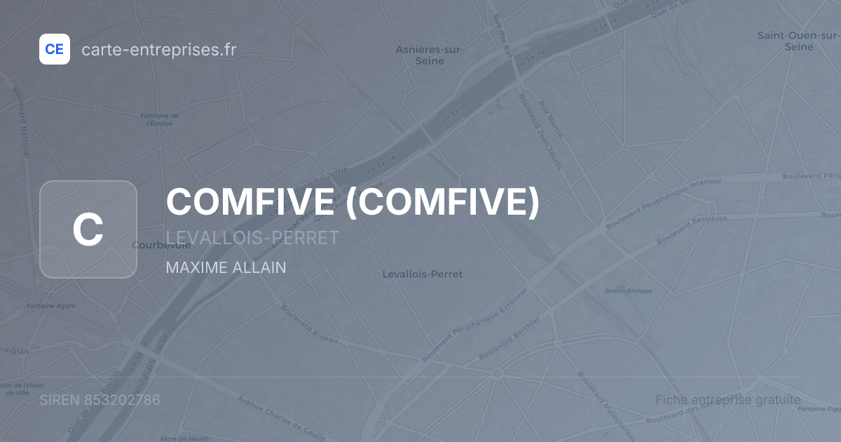 COMFIVE — 853202786 — fiche entreprise