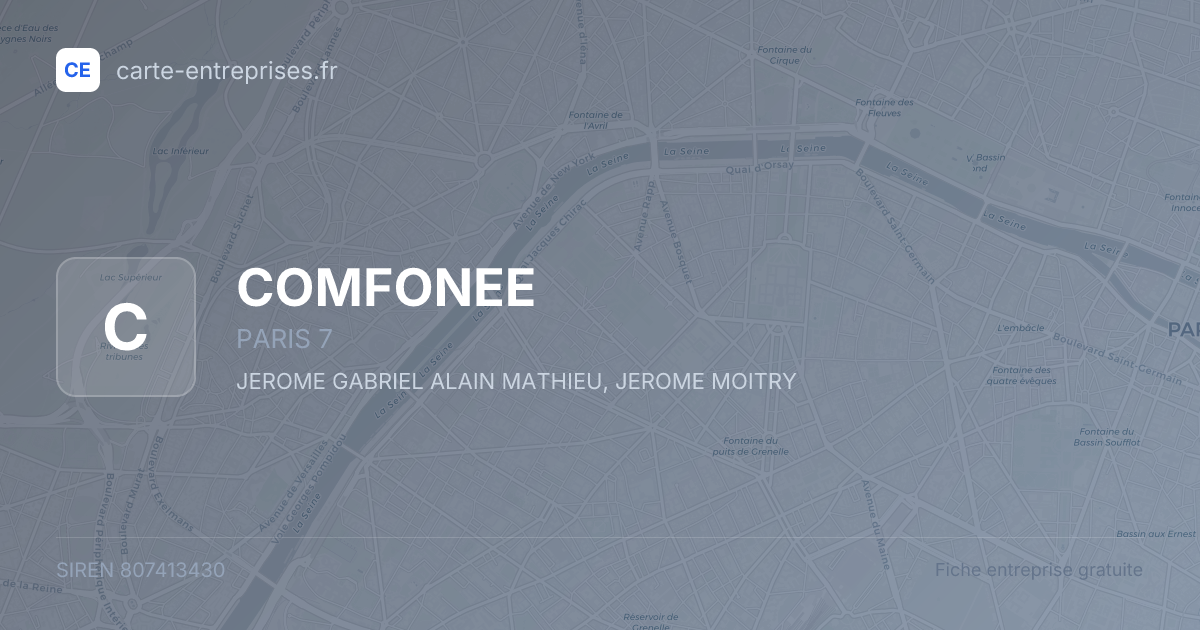 COMFONEE — 807413430 — fiche entreprise