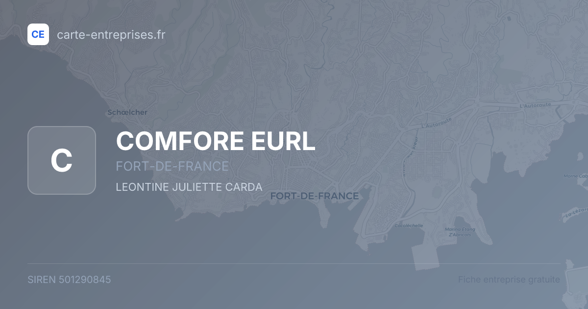 COMFORE EURL — 501290845 — fiche entreprise