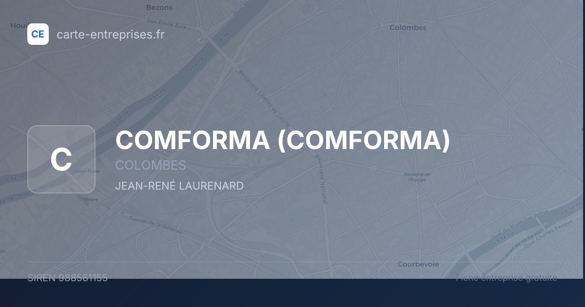 COMFORMA — 988561155 — fiche entreprise