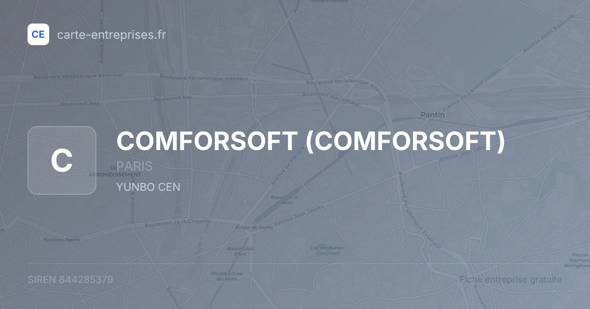 COMFORSOFT — 844285379 — fiche entreprise