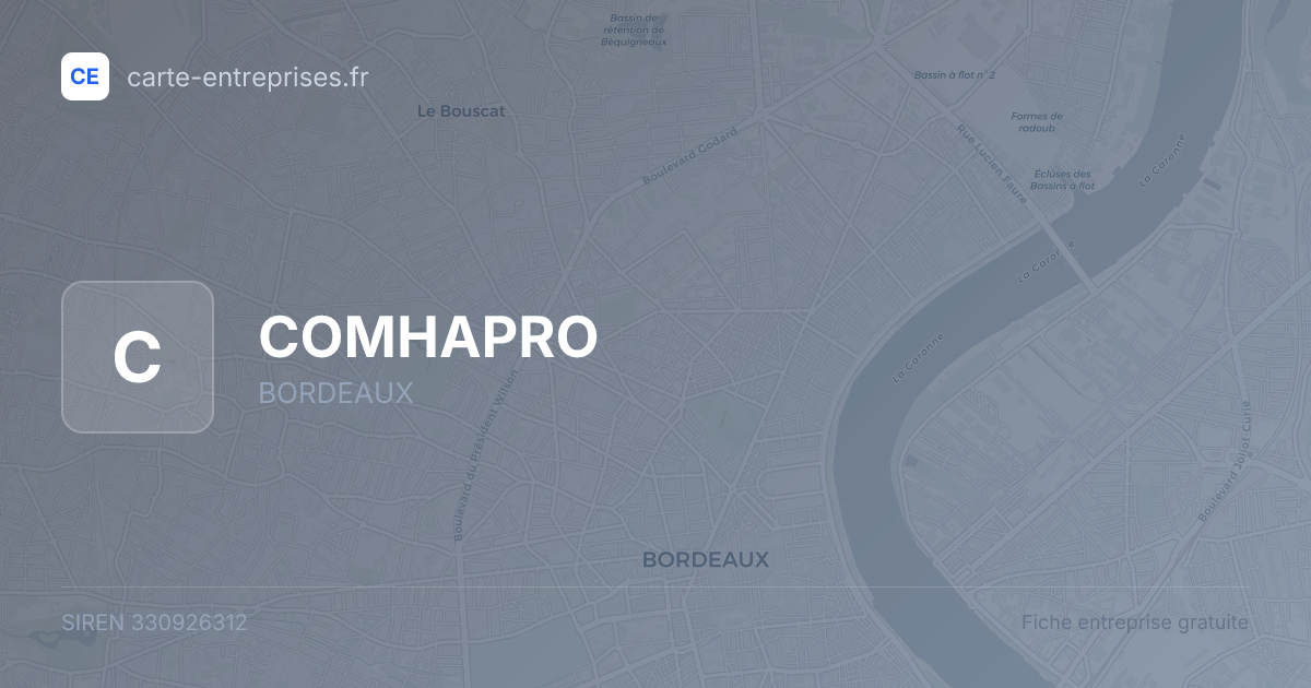COMHAPRO — 330926312 — fiche entreprise