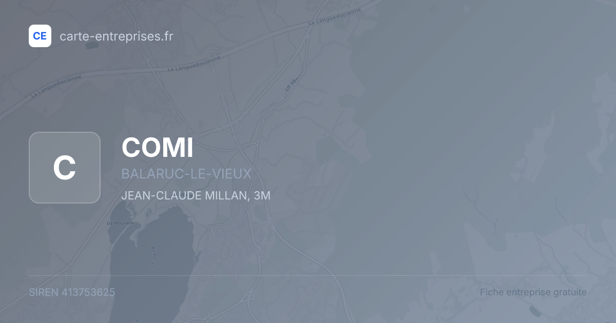 COMI — 413753625 — fiche entreprise
