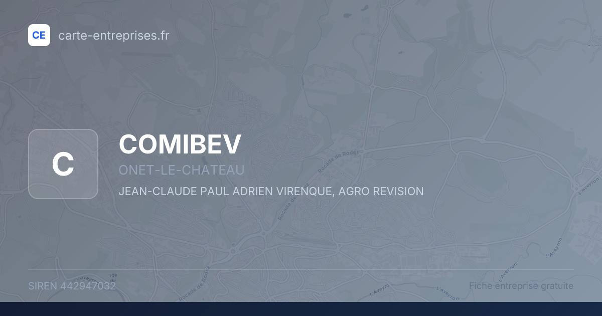 COMIBEV — 442947032 — fiche entreprise