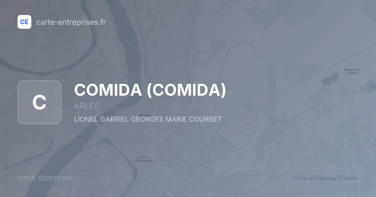 COMIDA — 503935306 — fiche entreprise
